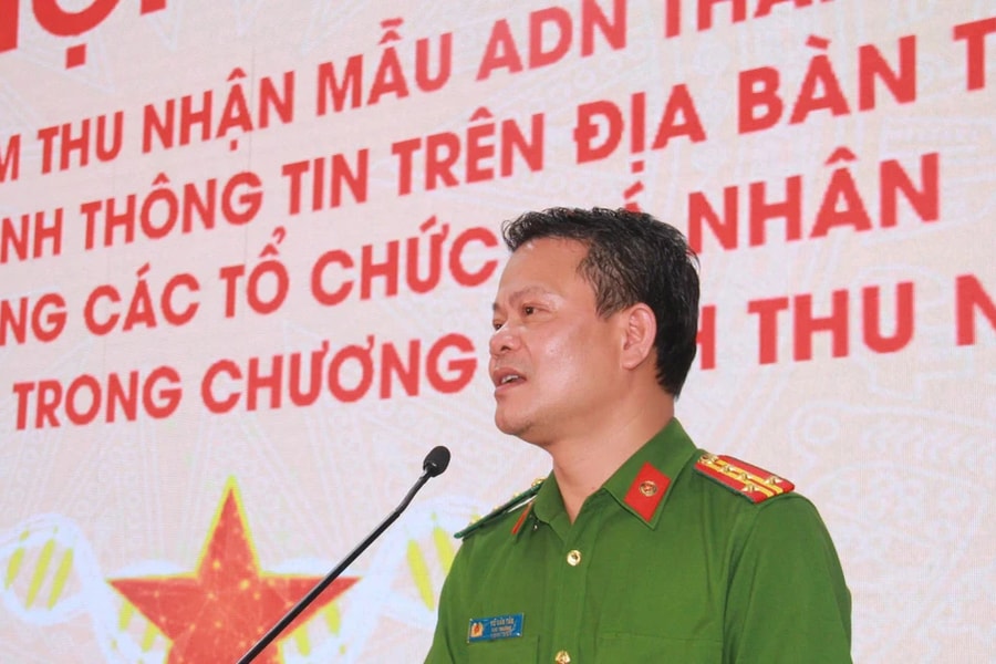 Bộ Công an triển khai cao điểm thu nhận mẫu ADN thân nhân liệt sỹ