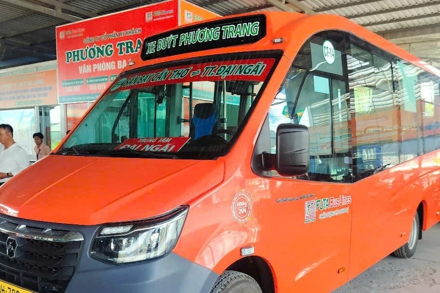 Chính thức khai trương tuyến xe buýt từ Sân bay Cần Thơ đi Sóc Trăng