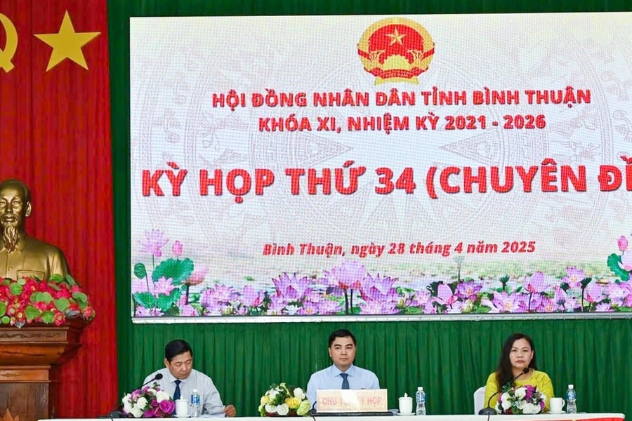 HĐND tỉnh Bình Thuận thông qua 5 nghị quyết tại kỳ họp thứ 34