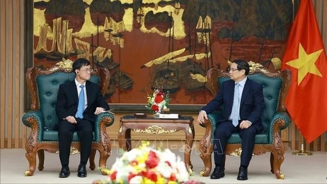 Thủ tướng Chính phủ Phạm Minh Chính tiếp Bộ trưởng Bộ Công tác về quân nhân xuất ngũ Trung Quốc