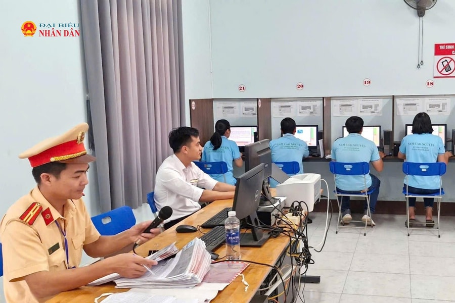 Đắk Nông tổ chức kỳ sát hạch lái xe đầu tiên theo mô hình mới