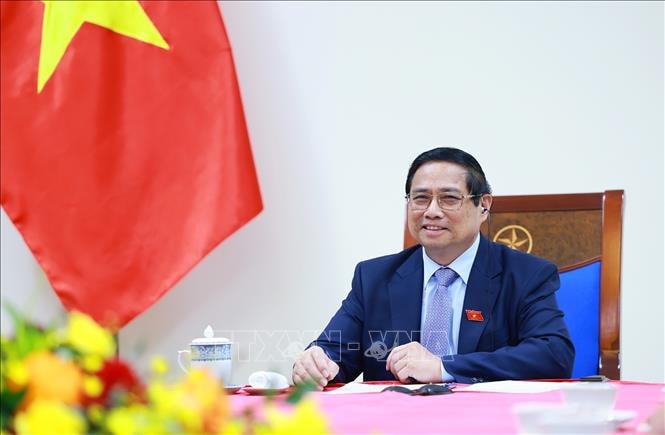 Thủ tướng Phạm Minh Chính điện đàm với Thủ tướng Australia