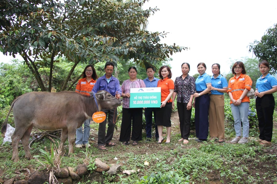 Núi Pháo trao tặng con giống cho phụ nữ dân tộc thiểu số thoát nghèo