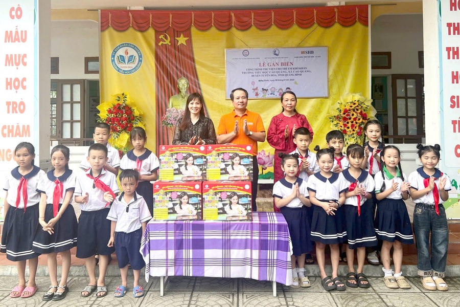 Chung tay xây dựng và trang bị thư viện cho trẻ em khó khăn tỉnh Quảng Bình