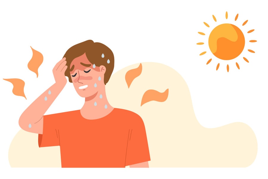 Dấu hiệu và cách xử lý khi bị say nắng trong ngày hè