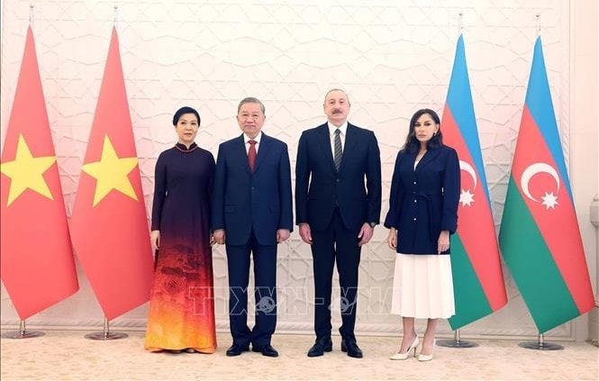 Lễ đón Tổng Bí thư Tô Lâm thăm cấp Nhà nước tới Azerbaijan