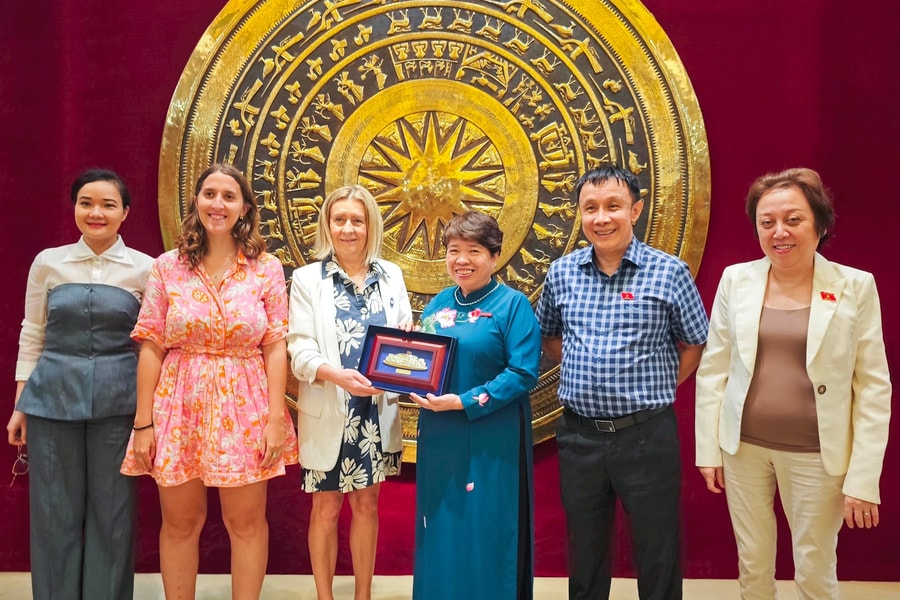 Chủ tịch Nhóm Nghị sĩ hữu nghị Việt - Pháp Nguyễn Thúy Anh tiếp Đoàn Ủy ban Đối ngoại, Quốc phòng và các Lực lượng vũ trang, Thượng viện Pháp