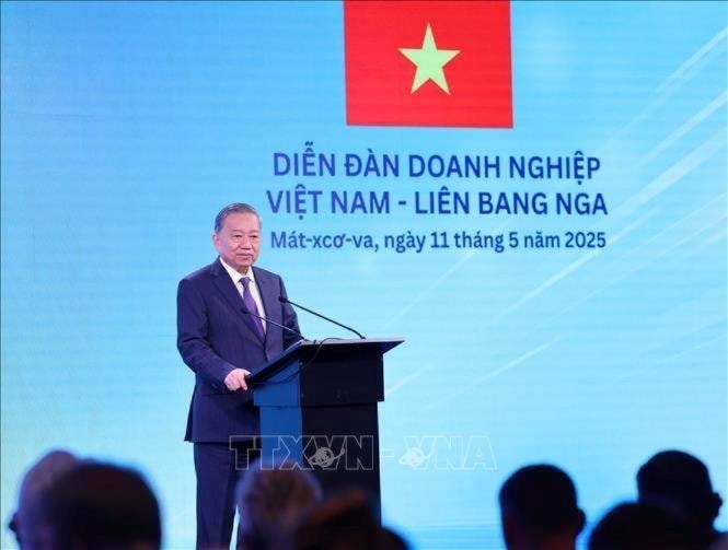 Tổng Bí thư Tô Lâm dự Diễn đàn doanh nghiệp Việt Nam - Liên bang Nga