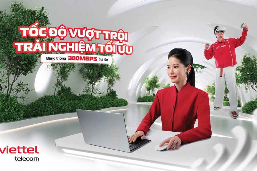 Toàn bộ khách hàng Viettel được nâng băng thông internet cáp quang lên tối thiểu 300Mbps