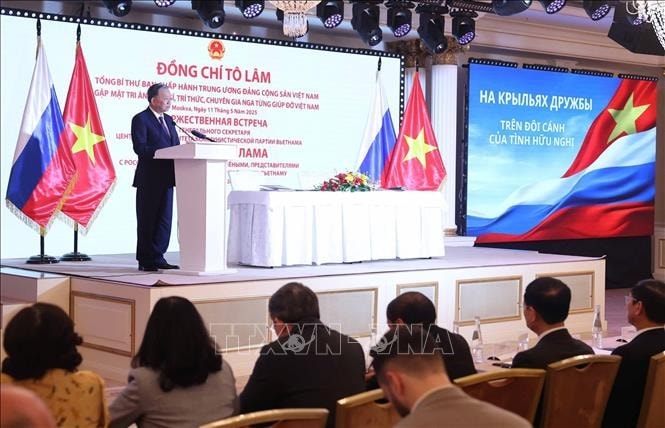 Tổng Bí thư Tô Lâm gặp mặt tri ân với các nhân sĩ, trí thức, chuyên gia Nga từng giúp đỡ Việt Nam