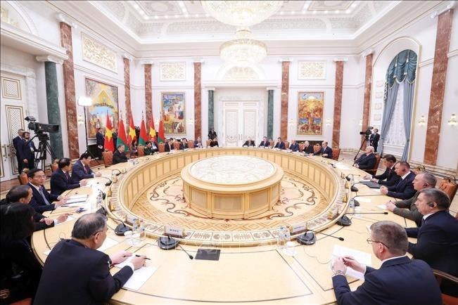 Tổng Bí thư Tô Lâm hội đàm với Tổng thống Belarus Aleksandr Lukashenko