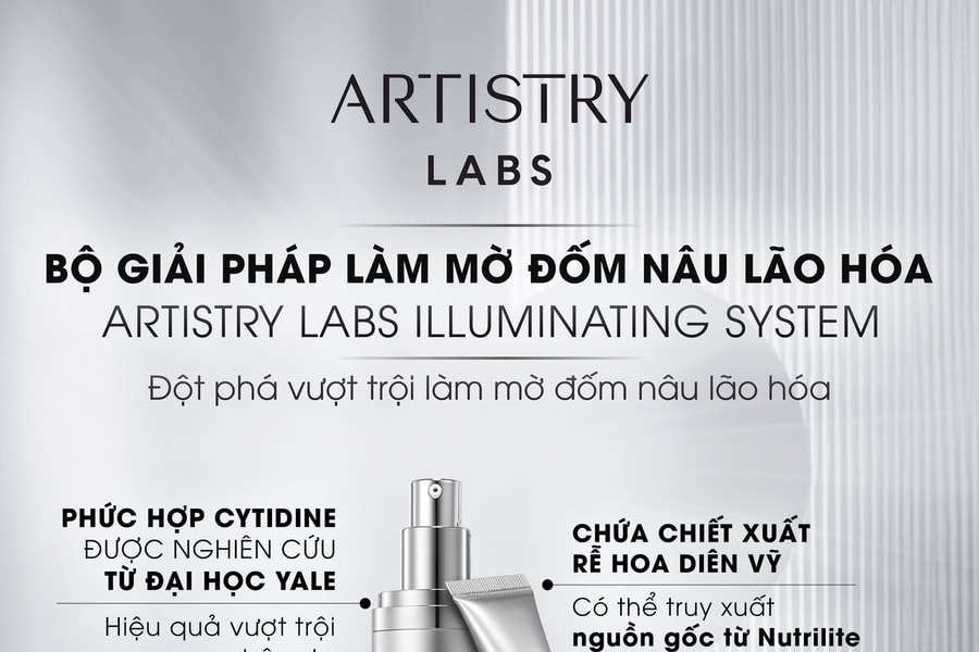 Amway Việt Nam ra mắt bộ giải pháp làm mờ đốm nâu lão hóa Artistry Labs Illuminating System