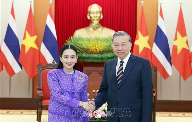 Tổng Bí thư Tô Lâm tiếp Thủ tướng Thái Lan Paetongtarn Shinawatra
