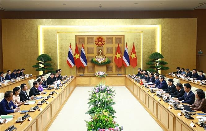 Thủ tướng Chính phủ Phạm Minh Chính và Thủ tướng Thái Lan đồng chủ trì Họp Nội các chung Việt Nam - Thái Lan lần thứ 4