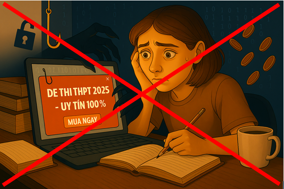 Cảnh giác bẫy lừa đảo qua mạng trong mùa thi tốt nghiệp THPT năm 2025