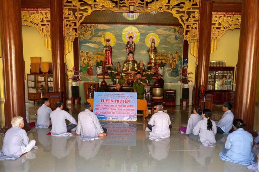 Nhiều điểm sáng từ mô hình “Phật tử Chùa Phước Điền tham gia đảm bảo an ninh trật tự”