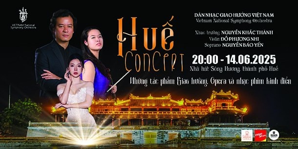 Hành trình âm nhạc đa sắc màu tại Huế Concert 2025
