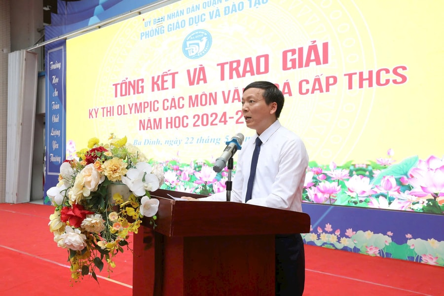 Hà Nội: Quận Ba Đình vinh danh học sinh xuất sắc tại Kỳ thi Olympic các môn văn hoá cấp THCS