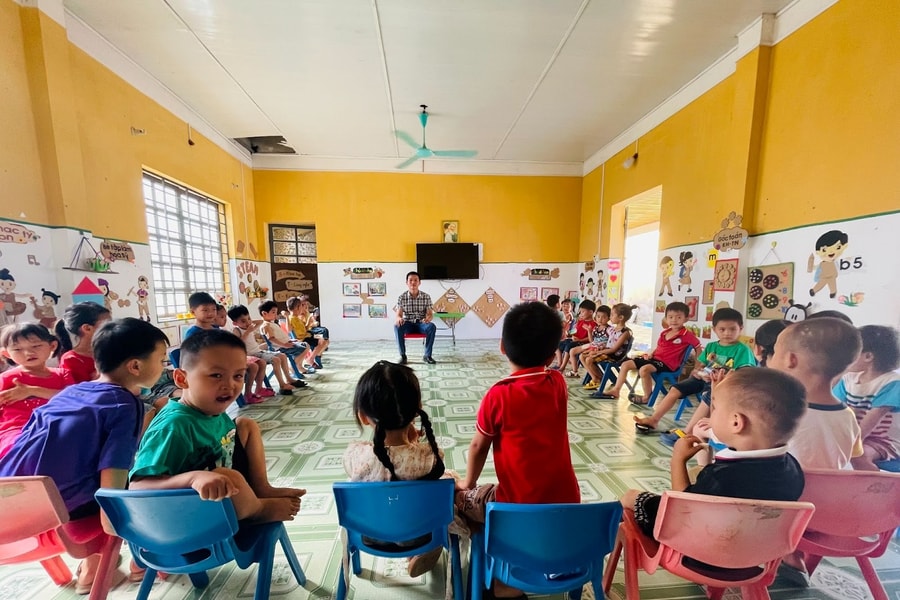 Thắp sáng hy vọng vùng cao, nơi cơn bão Yagi từng tràn qua - điểm trường Già Hạ