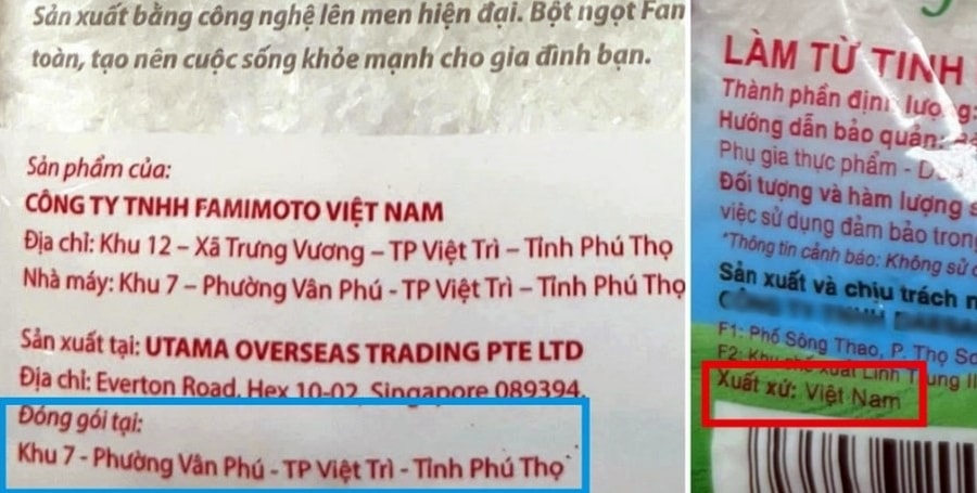 Hỗn loạn thị trường mì chính không ghi xuất xứ, không rõ nguồn gốc