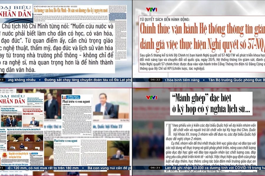 Tổng hợp Điểm báo VTV1 từ ngày 19 - 25.5.2025