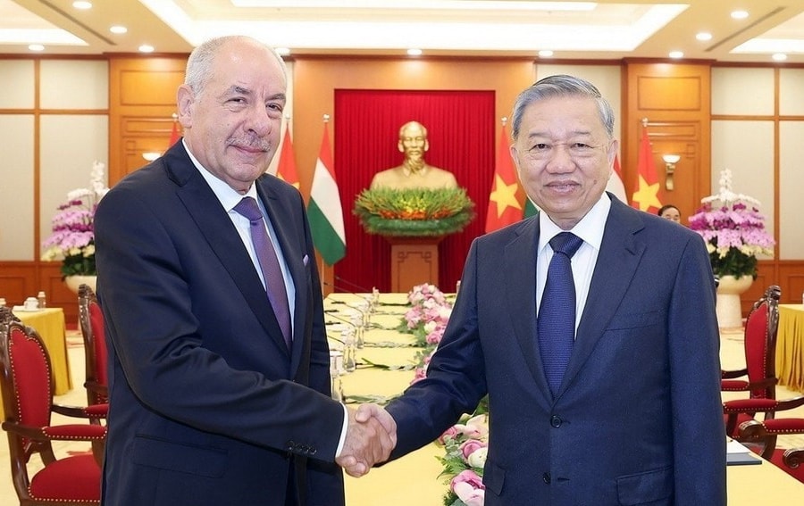 Tổng Bí thư Tô Lâm hội kiến Tổng thống Hungary Sulyok Tamás