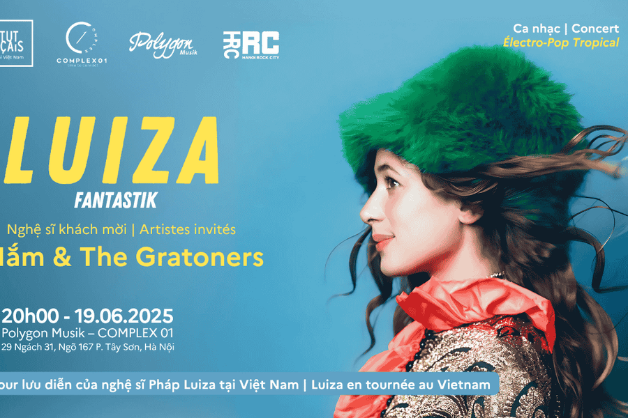 Nhóm nghệ sĩ Pháp Luiza biểu diễn cùng 2 ban nhạc tại Hà Nội