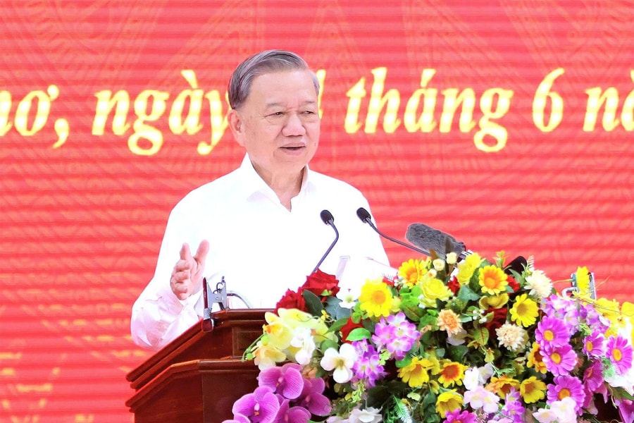 Tổng Bí thư Tô Lâm: Mở rộng không gian phát triển, đủ tầm dẫn dắt cả vùng đồng bằng sông Cửu Long đi lên