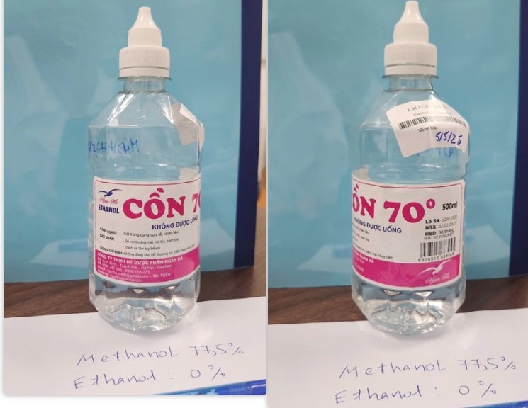 Mua phải cồn sát trùng giả để xúc miệng, người đàn ông bị hôn mê, suy hô hấp