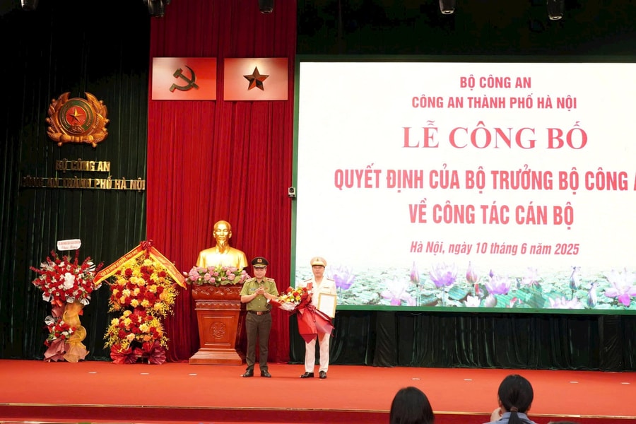 Trưởng Phòng Cảnh sát hình sự được bổ nhiệm giữ chức Phó Giám đốc Công an thành phố Hà Nội