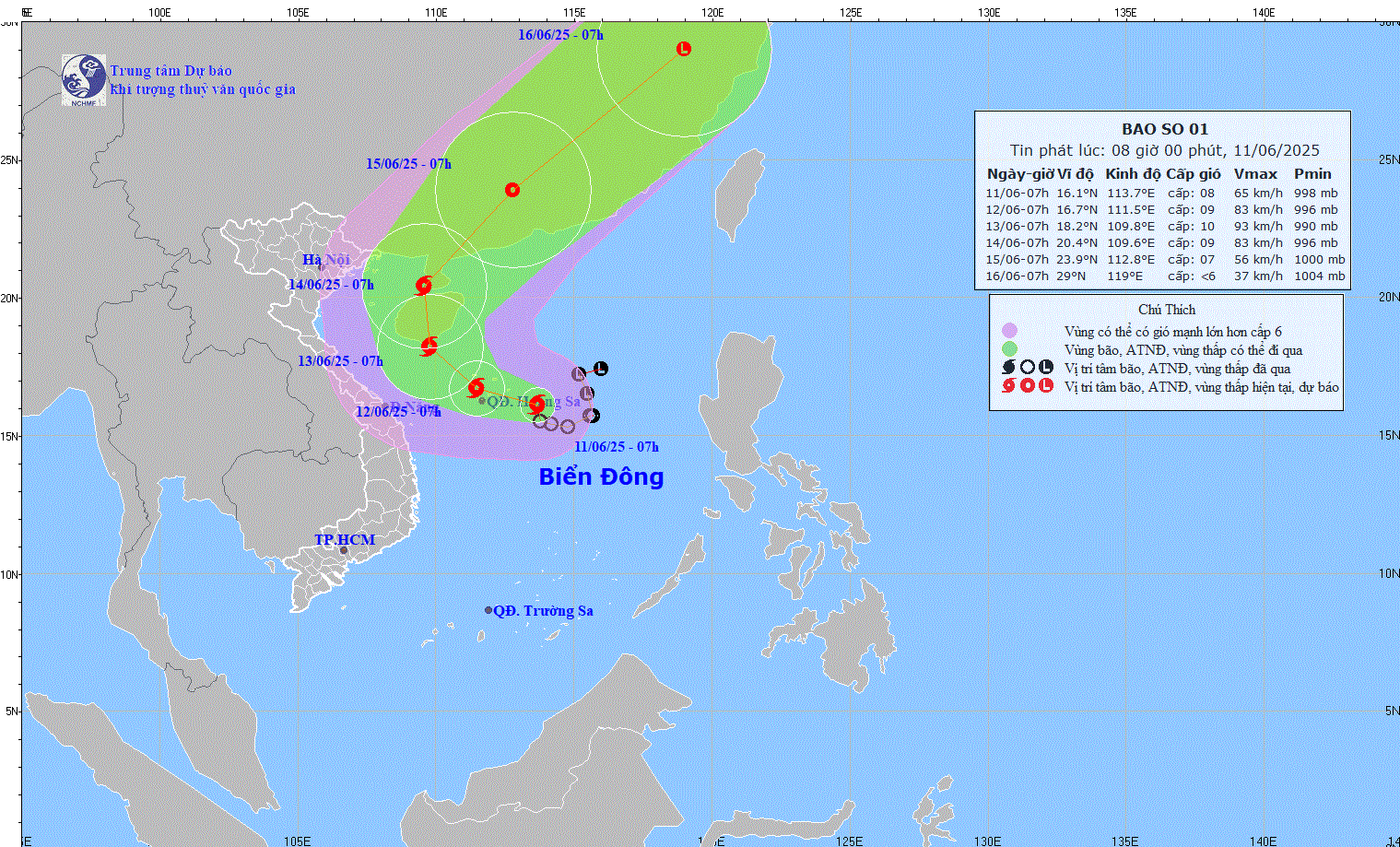 Tin bão mới nhất: Bão số 1 (WUTIP) mạnh lên, dự báo thời tiết xấu