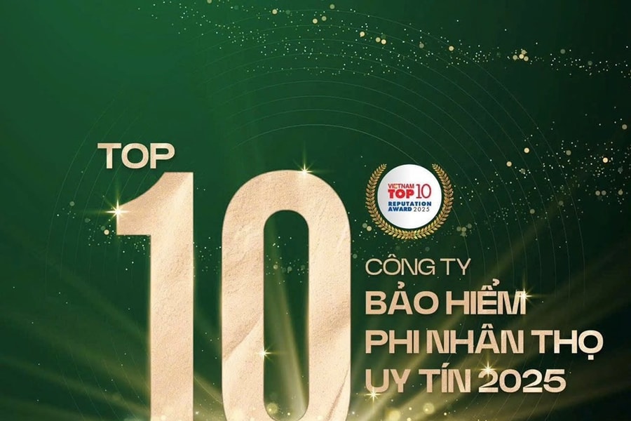 Bảo hiểm Agribank tiếp tục lọt Top 10 công ty bảo hiểm uy tín năm 2025