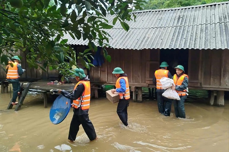 Quảng Bình: 4 người mất tích, 20.800ha lúa bị ngập do ảnh hưởng của bão số 1