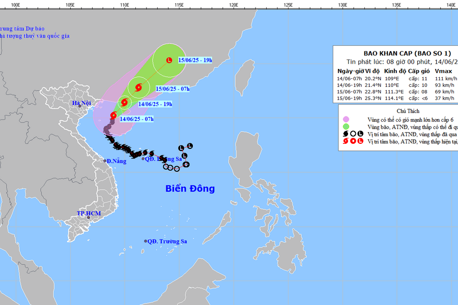 Tin bão mới nhất: Bão Wutip suy yếu dần