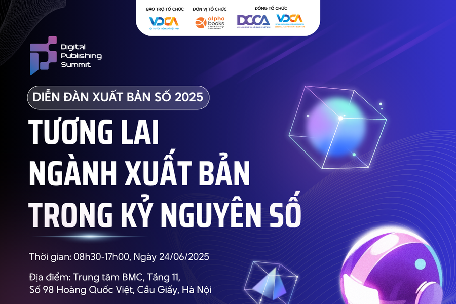 Diễn đàn Xuất bản số Việt Nam 2025: “Tương lai ngành xuất bản trong kỷ nguyên số”
