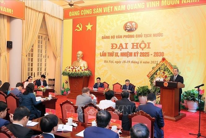 Đại hội Đảng bộ Văn phòng Chủ tịch nước lần thứ IX, nhiệm kỳ 2025-2030