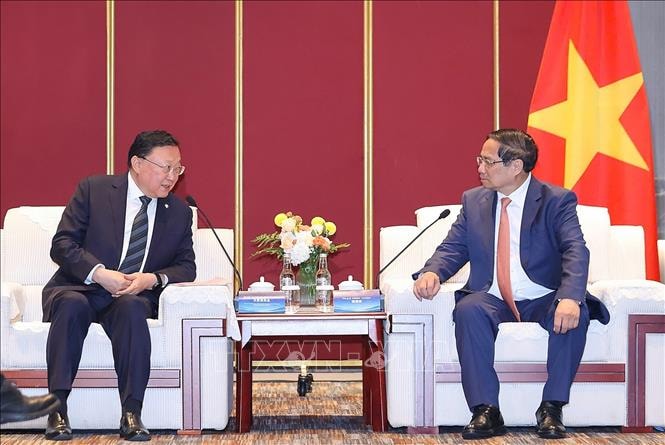 Thủ tướng Phạm Minh Chính làm việc với các tập đoàn lớn của Trung Quốc