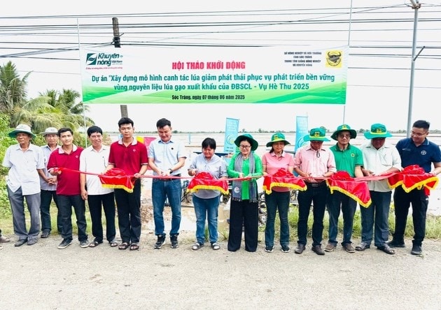 Công ty CP Phân bón Bình Điền: Đẩy mạnh Dự án "Xây dựng mô hình canh tác lúa giảm phát thải phục vụ phát triển bền vững vùng nguyên liệu lúa gạo xuất khẩu của đồng bằng sông Cửu Long".