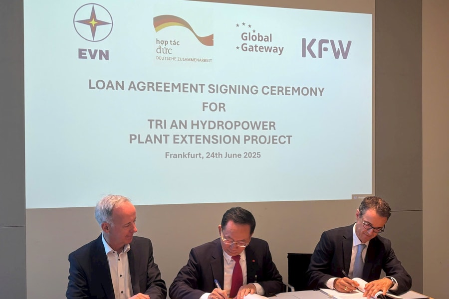 EVN ký kết hiệp định vay 65 triệu EURO cho dự án Nhà máy Thủy điện Trị An mở rộng