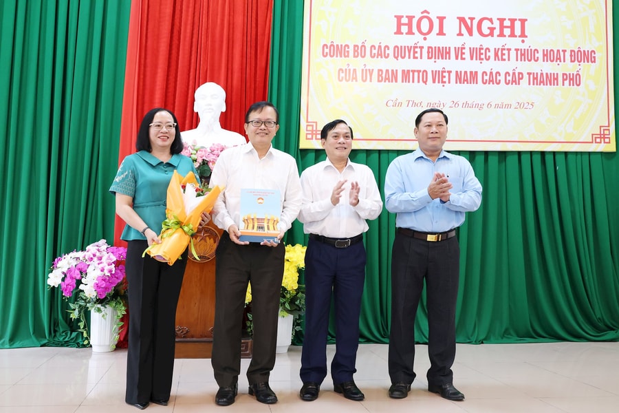 Một Phó Bí thư Thành ủy sẽ được phân công giữ chức Chủ tịch Ủy ban MTTQ Việt Nam TP. Cần Thơ