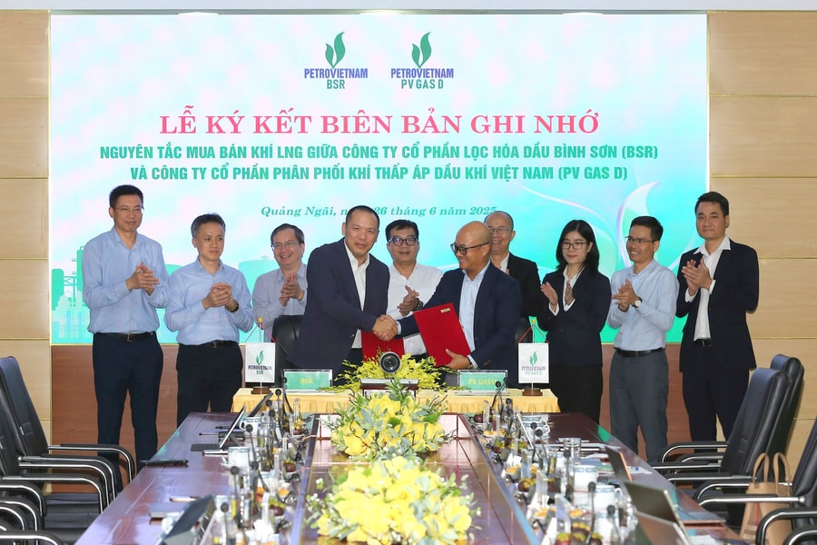 BSR và PV Gas D ký kết Biên bản ghi nhớ hợp tác về nguyên tắc mua bán khí LNG