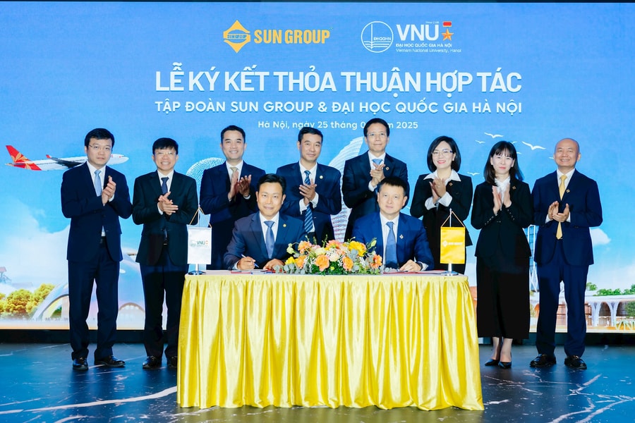 Đại học Quốc gia Hà Nội ký kết hợp tác với Tập đoàn Sun Group trong đào tạo và xây dựng chiến lược