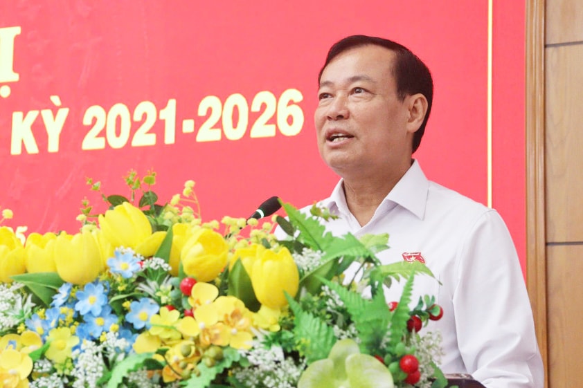 Chủ nhiệm Ủy ban Quốc phòng, An ninh và Đối ngoại Lê Tấn Tới dự Hội nghị tổng kết hoạt động của Đoàn ĐBQH tỉnh Long An