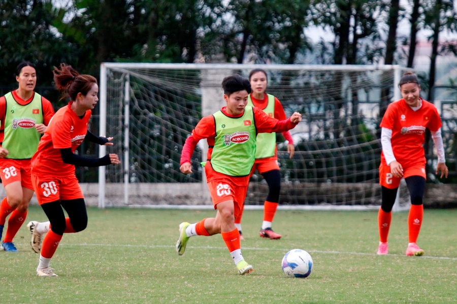 Vòng loại Asian Cup 2026: Đội tuyển nữ Việt Nam đặt mục tiêu đứng đầu bảng E