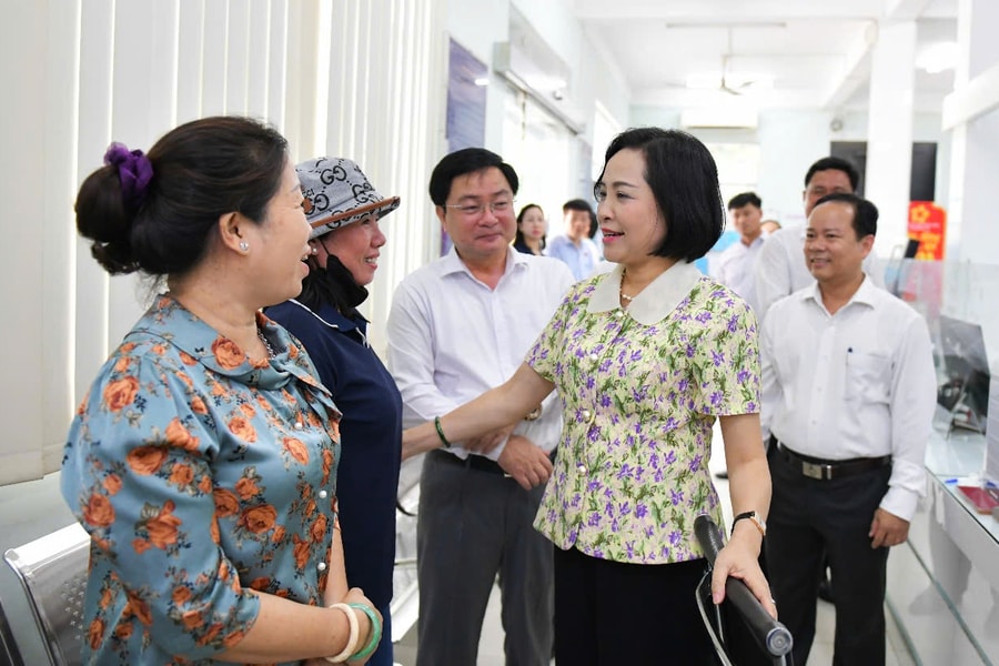 Phó Chủ tịch Quốc hội Nguyễn Thị Thanh thăm, làm việc tại xã Bến Lức, Tây Ninh