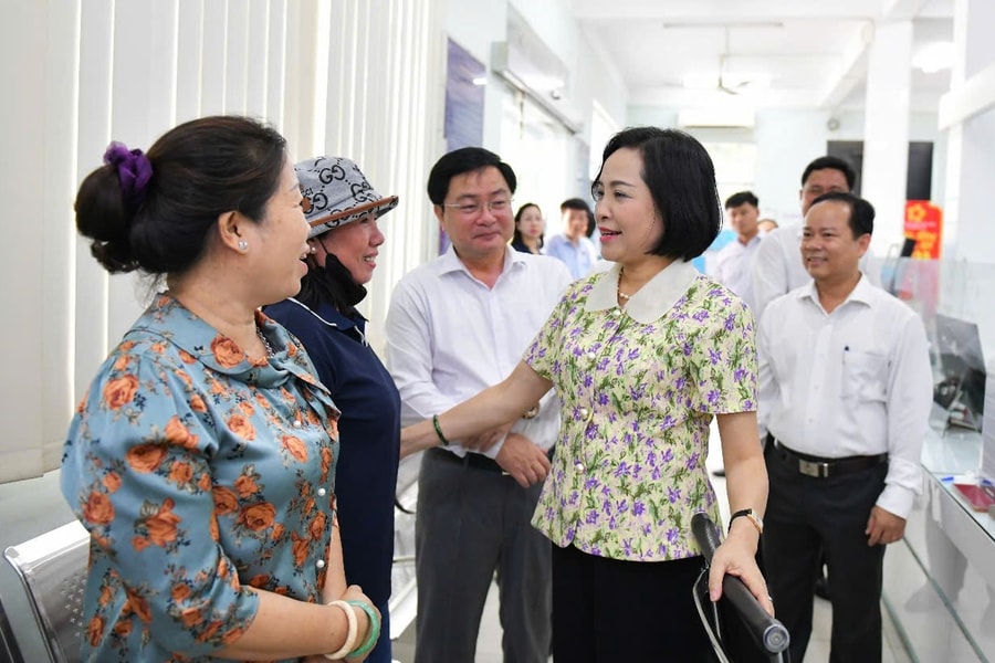 Phó Chủ tịch Quốc hội Nguyễn Thị Thanh thăm, làm việc tại xã Bến Lức, Tây Ninh