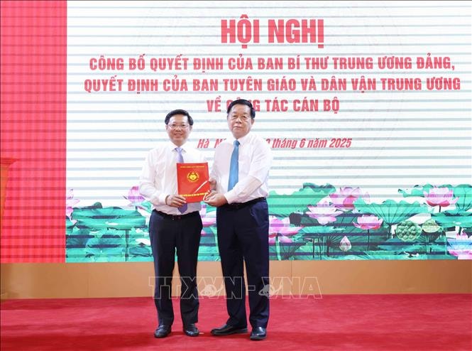 Ông Trần Thanh Lâm giữ chức Phó trưởng Ban Tuyên giáo và Dân vận Trung ương