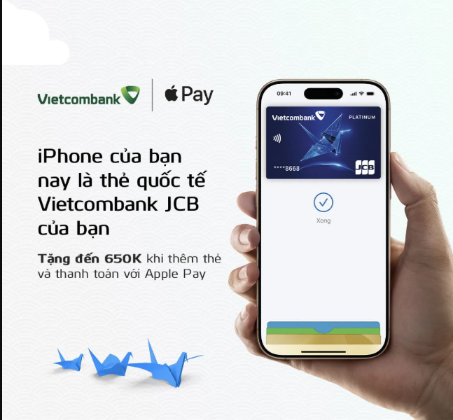 Vietcombank giới thiệu Apple Pay đến chủ thẻ quốc tế Vietcombank JCB​