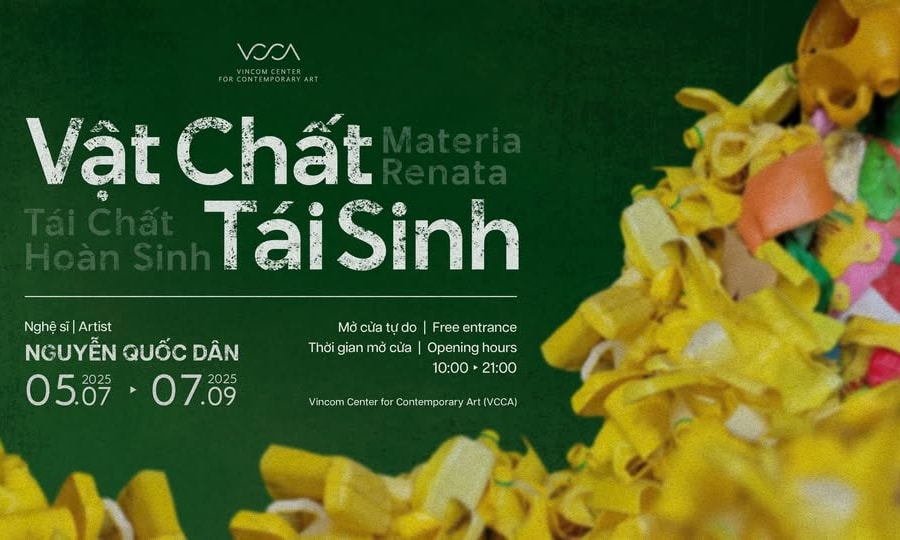 Vật liệu tái chế “hồi sinh” trong nghệ thuật