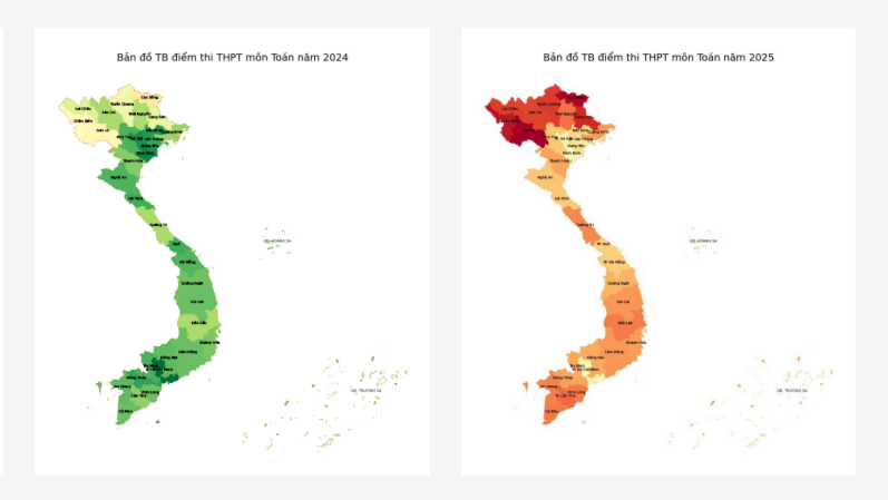 10 tỉnh có phổ điểm thi tốt nghiệp THPT 2025 cao nhất nước: Ninh Bình dẫn đầu!